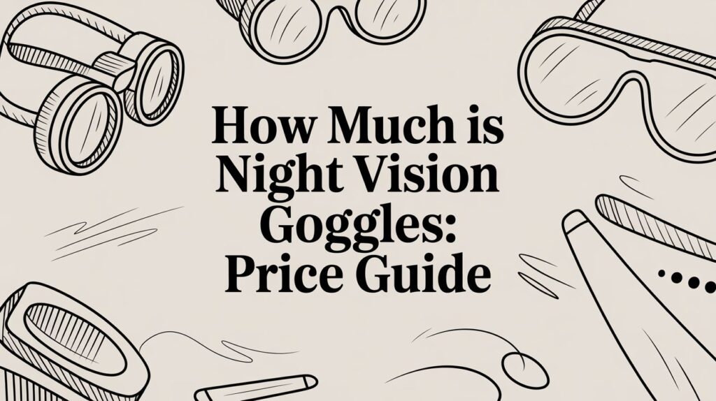 Night Vision Goggles Price Guide Illustration.
