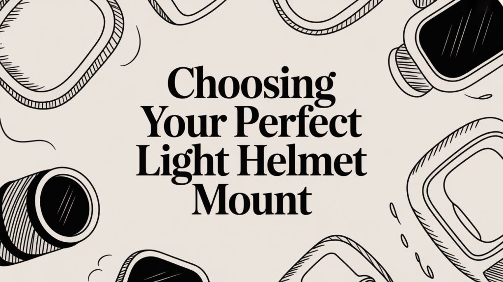 Choosing Light Helmet Mount Guide Text Banner