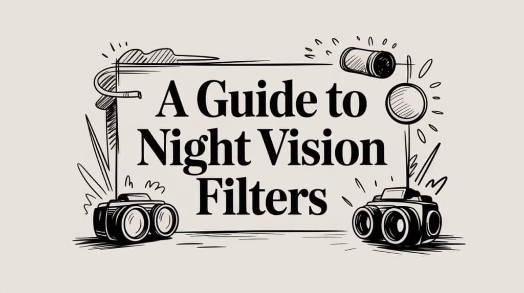 Guide to night vision filters illustration.
