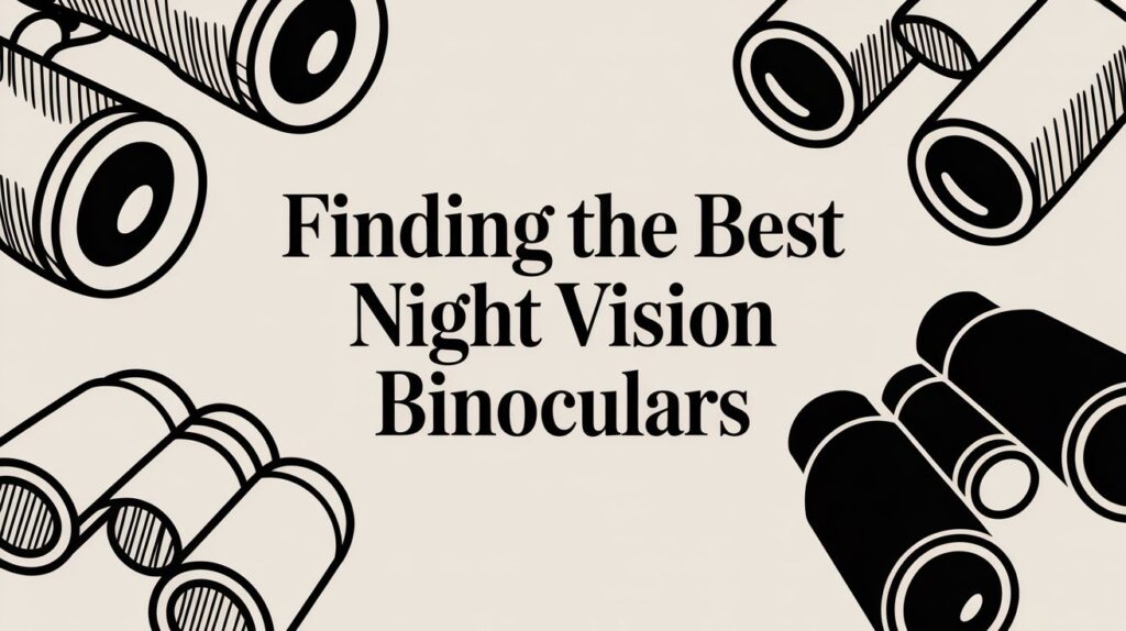 Finding the Best Night Vision Binoculars Graphic.