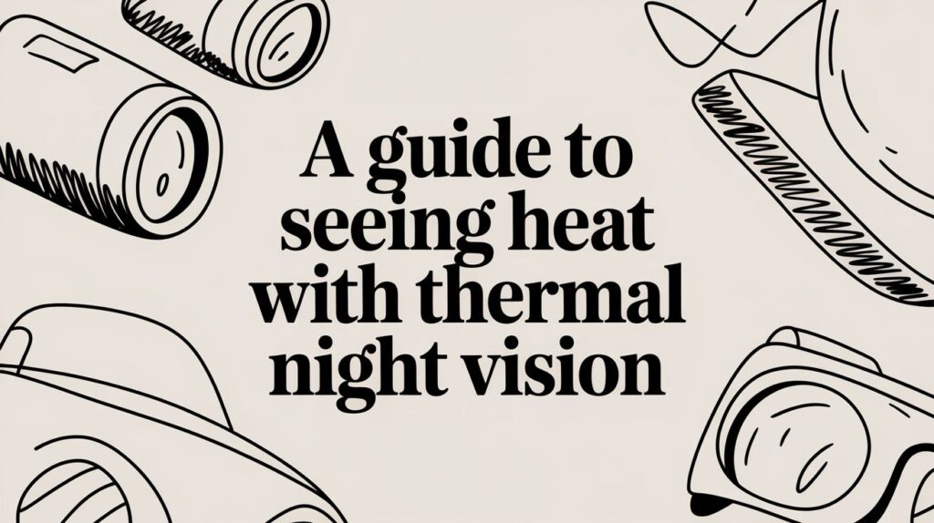 Guide to thermal night vision illustration.