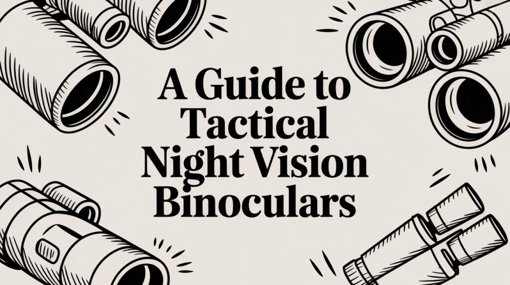 Guide to Night Vision Binoculars Illustration.