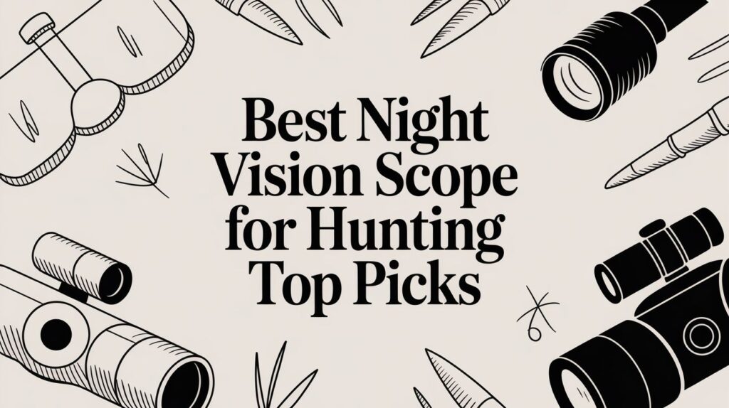 Night vision scopes for hunting illustration.