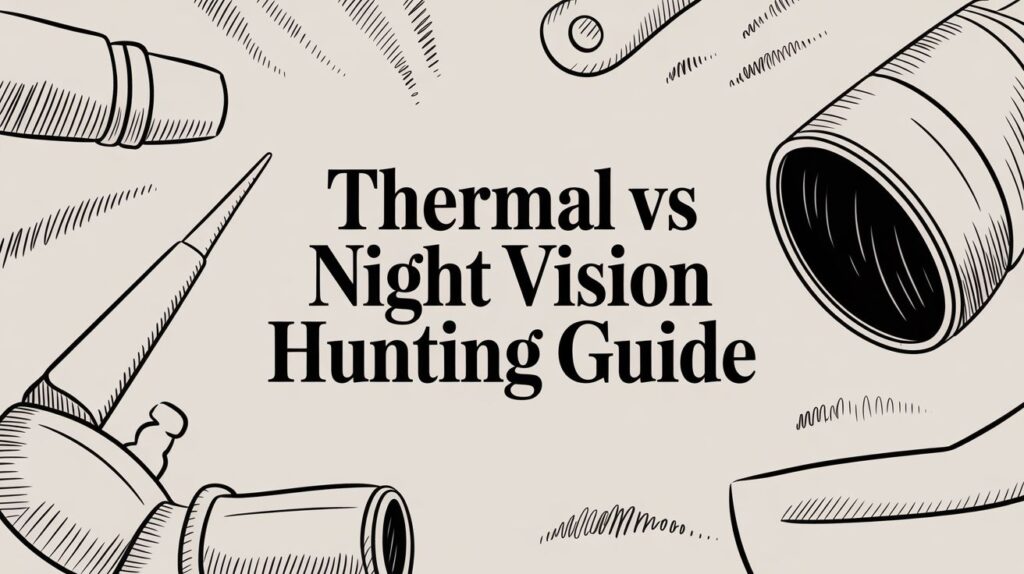 Thermal vs Night Vision Hunting Guide illustration.