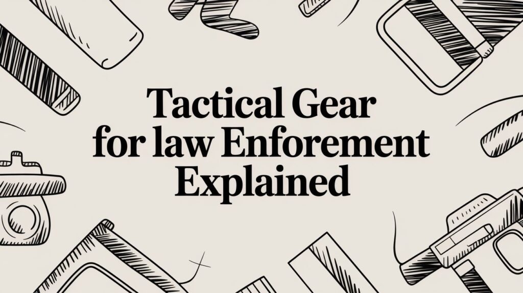 Tactical gear explanation with illustrated items.