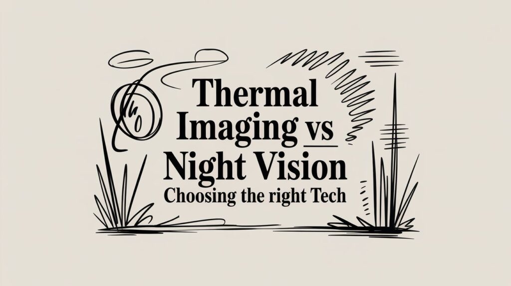 Thermal Imaging vs Night Vision illustration.