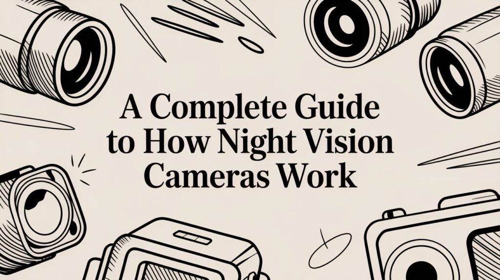 Guide on Night Vision Cameras illustration.