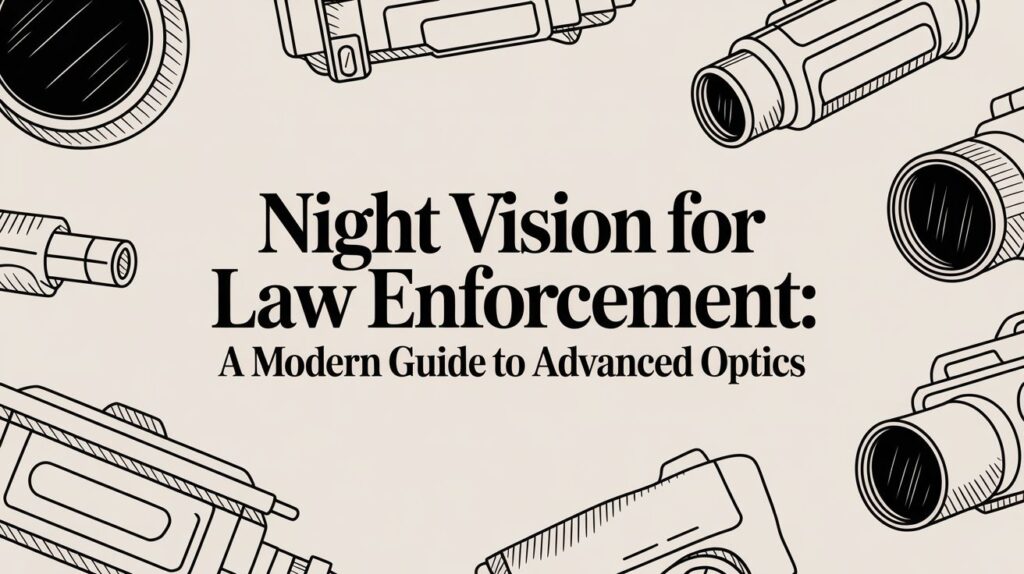Night vision guide cover with optical devices.