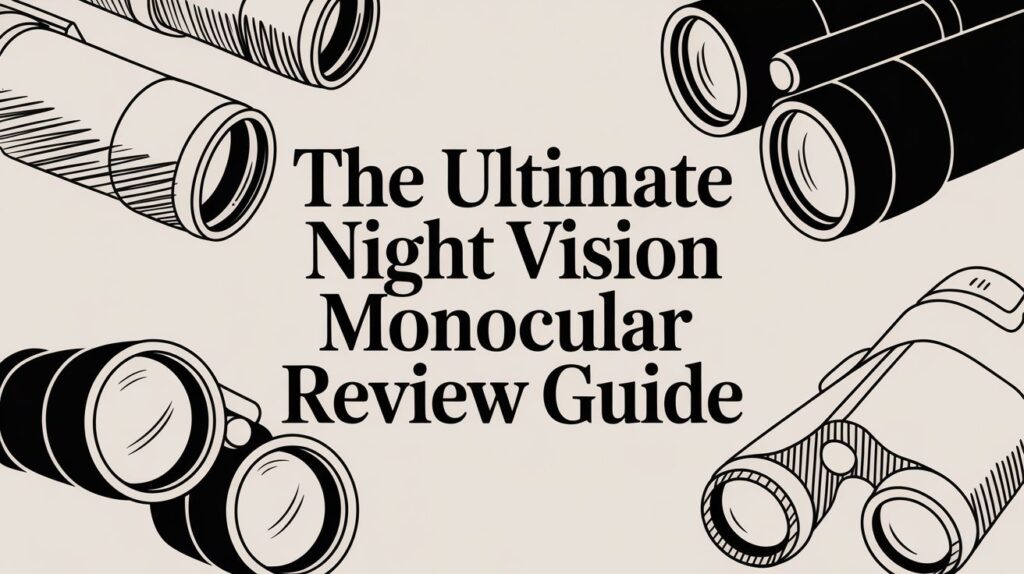 Night vision monocular review guide illustration.