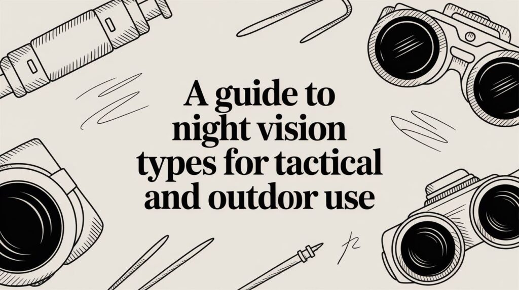 Night vision guide for tactical and outdoor.