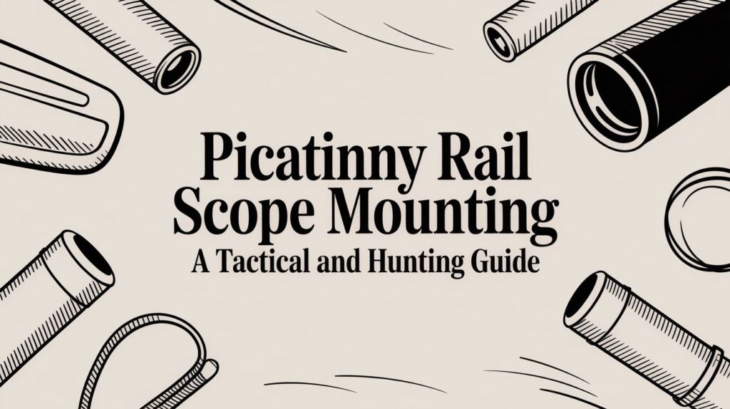Picatinny rail scope mounting guide cover.