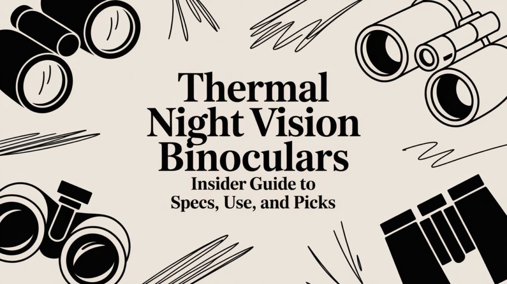 Thermal night vision binoculars guide cover.