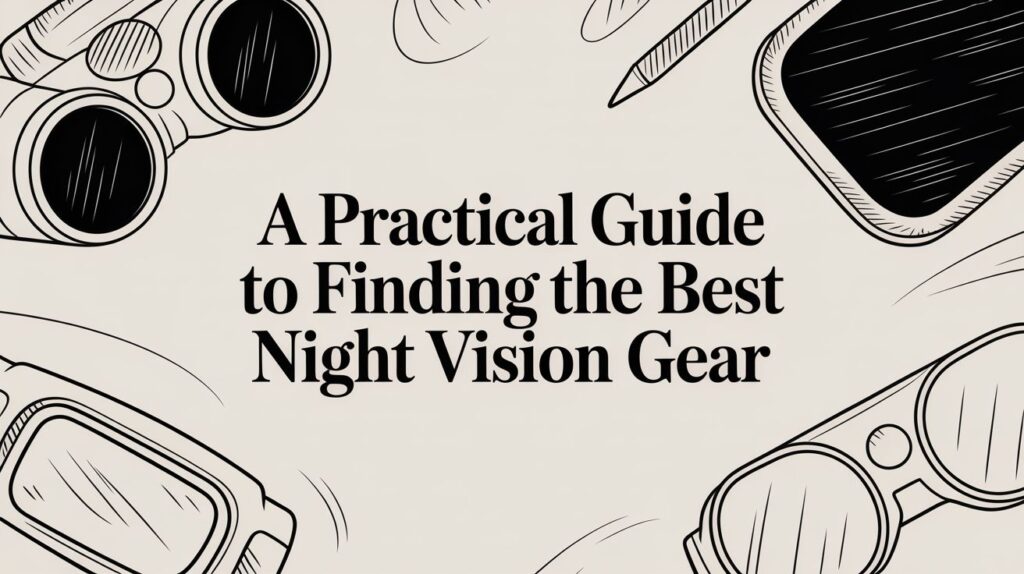 Guide cover for night vision gear.