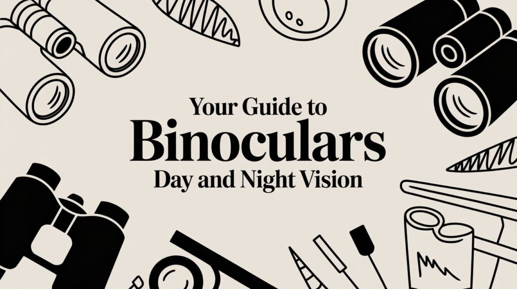 Guide to binoculars, day and night vision.