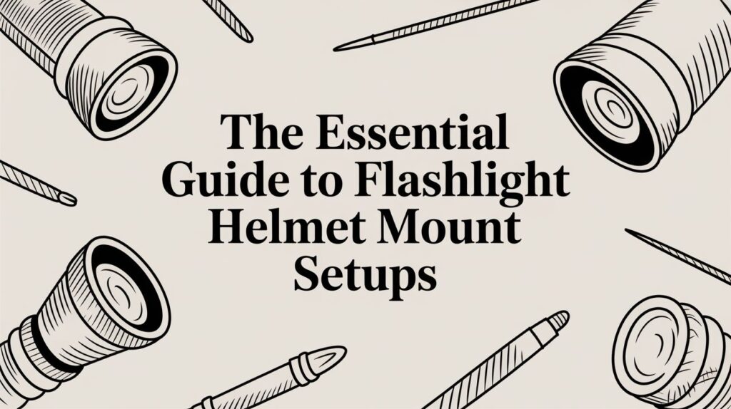 Guide to Flashlight Helmet Mount Setups.