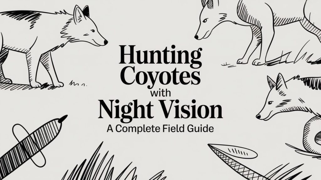 Coyotes and night vision field guide cover.