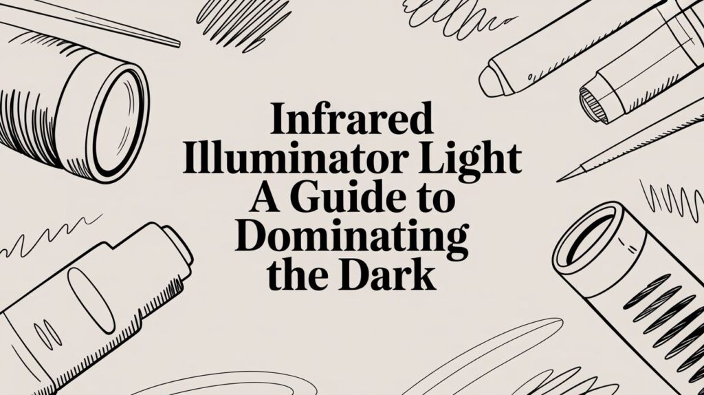Infrared illuminator guide with light illustrations.