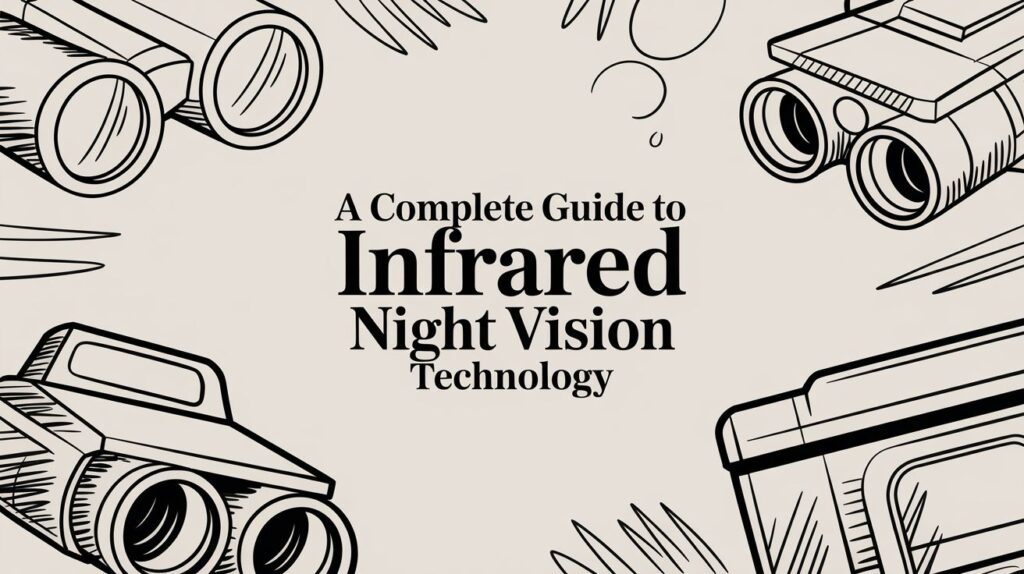 Infrared night vision technology guide illustration.
