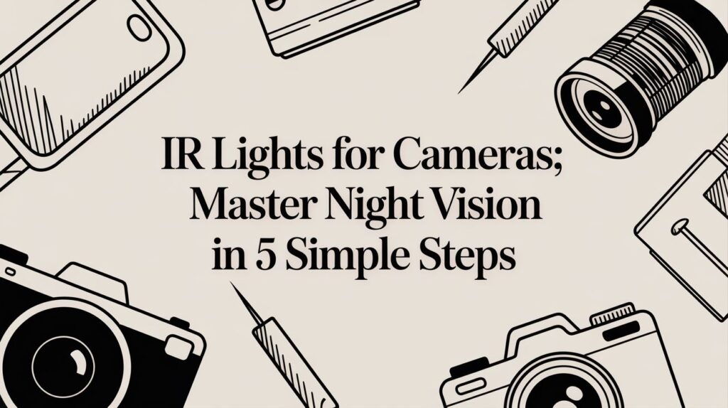 IR camera lights guide for night vision.