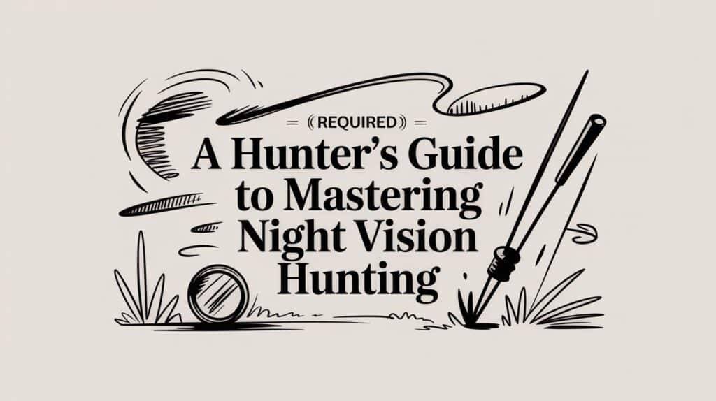Hunter's guide to night vision hunting illustration.