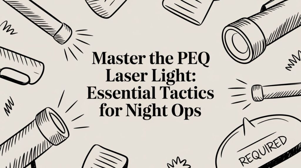 Flashlights surrounding text about night operations.