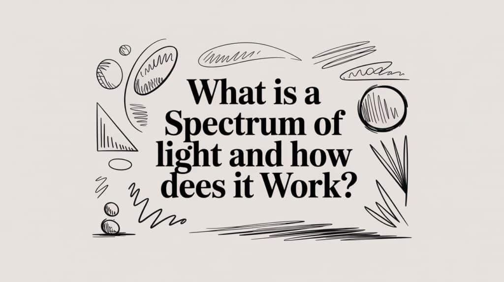 Text: "What is a Spectrum of Light?