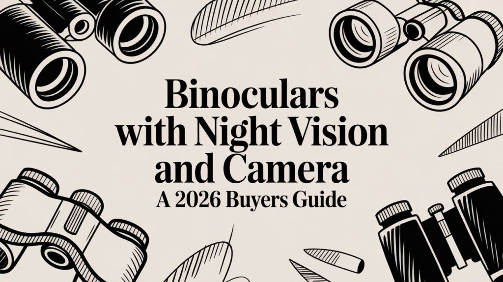 Binoculars With Night Vision And Camera Binoculars Illustration