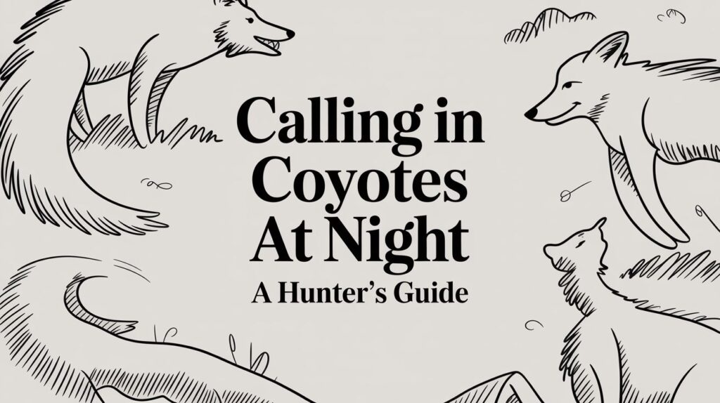 Calling In Coyotes At Night Coyotes