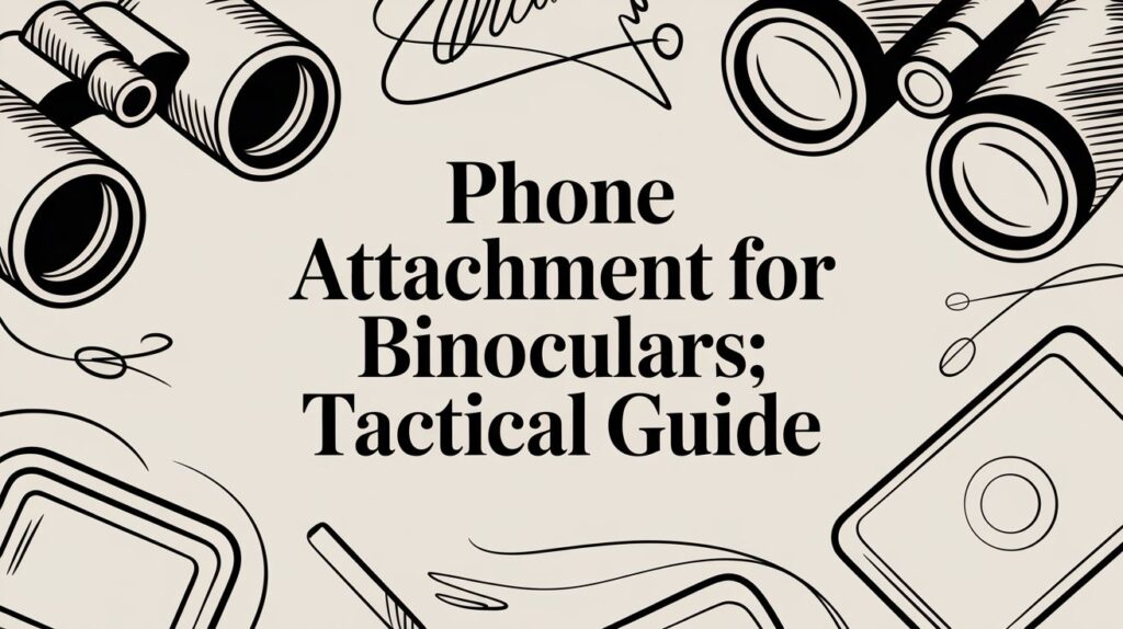 Phone Attachment For Binoculars Technical Illustration