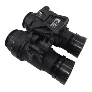 AB Night Vision MGA — top view showing rotary power and gain switch and IR illuminator