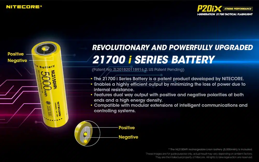 Nitecore P20iX runtime up to 350 hours on ultralow