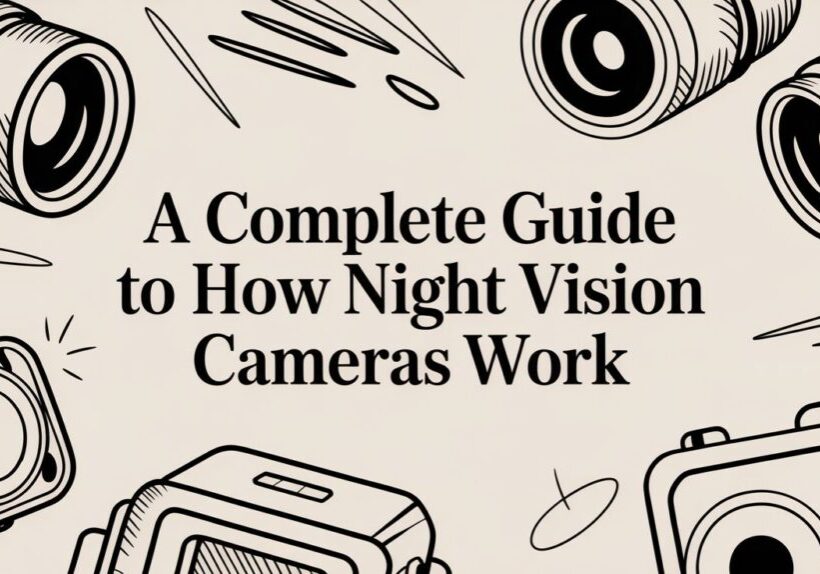 Guide on Night Vision Cameras illustration.