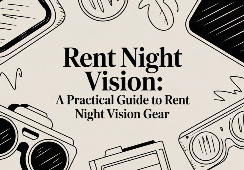 Guide to renting night vision gear illustration.